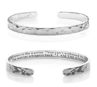 Carviell Bracelets for Women, Personalized Gifts for Her, Mom, Best Friend, Inspirational Friendship Cuff, Engraved, Birthday Gift Jewelry