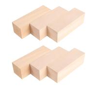 Carving Blocks Rectangle 6pcs Basswood Unfinished 6x2x2 Inch