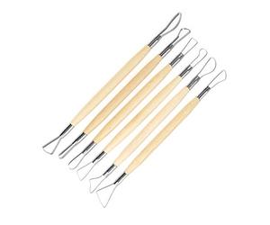 Carving Clay Sculpting Tools, Double Ended Design, 6Pcs Exquisite Small Carving Clay Sculpting Tools for Clay/Fondant/Cake/Ceramic/Dough/Plasticine