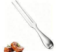 Carving Fork for Meat, Heavy Duty 304 Stainless Steel Meat Fork with Ergonomic Handle - BBQ Turkey Fork for Roasting Cooking Serving, Dishwasher Safe Kitchen Tool for Home