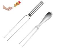 Carving Fork, Meat Fork Forks, Ideal for Roasting and Carving, Heavy-Duty Stainless Steel Construction, Professional Kitchen and Outdoor BBQ Use, Secure Meat Handling