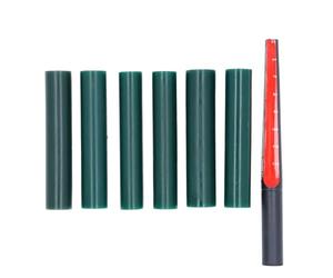 Carving Wax Ring Tube Set, 6 Pcs Wax Tubes for Ring Making with Cutting Ruler, T100 to T250 Sizes for Jewelry Casting and Lost Wax Process