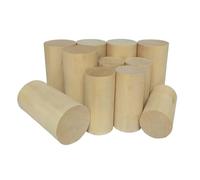 Carving Wood 1/2/3/5pcs Length 30-100mm Diameter 30/40/50mm Round Wood Rod Solid Wood Strip DIY Model Material Accessories Wooden Sticks(30x30mm,2pcs)