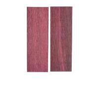 Carving Wood Bookmatched Natural Wood Knife Handle Scales Blanks Materials for Making 1 Pair Wooden Sticks(Purple Heart,120x40x10mm)