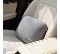 Carwales Lumbar Support Pillow for Car Seat Cushion Office Chair Thin Lower Back Pain Waist Support Driver Road Trip Accessories for Women Men Grey