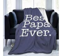 Carwayii Papa Blanket Gifts for Papas Grandpa from Grandkids Dad Blanket Soft Grandfather Throws Father's Day Present for Papas Christmas Dad Birthday Gifts for Indoor Outdoor Travel 50" X 60"