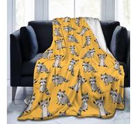 Carwayii Raccoon Blanket Throw Blanket Raccoon Gift for Women Men Soft Animal Flannel Blanket Plush Sofa Blanket Durable Travel Blanket Raccoon Birthday Gift 80"X60"