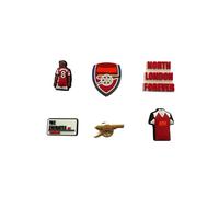 Carwick&co 6PCS Arsenal Football Shoe Charms, Football Club Themed Shoe Decoration Charm for Teens Adults, Non-Slip PVC Clog Charms Gift for Fans, Birthday & Party Souvenirs