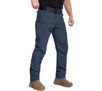 CARWORNIC Men's Lightweight Tactical Pants Ripstop Military Cargo Pants Water Resistant Outdoor Hiking Work Pants, Blue, 30W / 30L