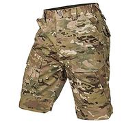 CARWORNIC Men's Tactical Cargo Shorts Rip-Stop Camouflage Military Outdoor Hiking Casual Shorts with Multi Pockets