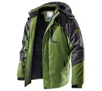 CARWORNIC Men's Windproof Mountain Ski Jacket Winter Warm Snow Hooded Windbreaker Skating Fishing Hiking Snowboarding Coat Outdoor Waterproof Fleeced Raincoat Casual Downhill Camouflage Outwear