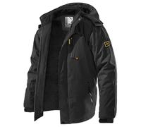 CARWORNIC Men's Windproof Mountain Ski Jacket Winter Warm Snow Hooded Windbreaker Skating Fishing Hiking Snowboarding Coat Outdoor Waterproof Fleeced Raincoat Casual Downhill Camouflage Outwear