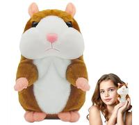 CARxlythic Adorable Talking Hamster Toy Mimicry Pet Mouse Speaking Plush Toy Repeat What You Say Record Doll Toy Stuffed Animal Interactive Sensory Educational Toy Birthday Xmas Gift