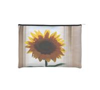 CarXs beautiful sunflowers Paper Reusable Cosmetic Bag – Your Ultimate Organizer for Makeup Accessories, Travel Toiletries, Beautiful Sunflowers, One Size