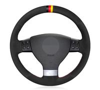 CarXs Black Suede Hand-stitched Car Steering Wheel Cover,For Vw Golf 5 Mk5 VW Passat B6 Jetta 5 Mk5 2007-2011 Car Accessories