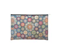 CarXs Bohemian Flower Paper Reusable Cosmetic Bag â€“ Your Ultimate Organizer for Makeup Accessories, Travel Toiletries, Bohemian Flower, One Size