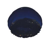 CarXs Starry Divination Constellation Shower Cap - Full Print Design, Water-Resistant Polyester Fabric, Bathing Essential
