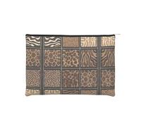 CarXs Wild Zoo Paper Reusable Cosmetic Bag – Your Ultimate Organizer for Makeup Accessories, Travel Toiletries, Wild Zoo, One Size
