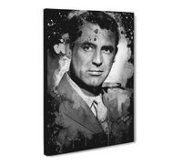 Cary Grant No.1 Modern Cb Canvas Print | Gallery Wrapped 30mm Frame Wall Art | 24x16 inches | Ready to Hang | Modern Picture | Living Room Bedroom Lounge Office