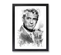 Cary Grant Vol.1 V4 Modern Framed Print | A2 Black Framed Wall Art | Ready to Hang | Modern Nature Picture | Living Room Bedroom Lounge Office