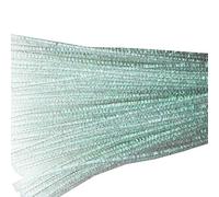 Carykon Pack of 100 Glitter Tinsel Creative Arts Pipe Cleaners - 12 Inch (iridescent White)