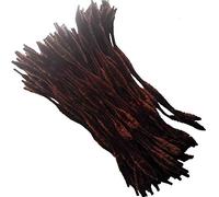 Carykon Pack of 100 Pipe Cleaners Fuzzy Bumpy Chenille Stems for Creative Handmade DIY Art Craft (Brown)