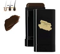 Carylook Hair Color Stick for Gray Hair Coverage, Waterproof & Sweat-Proof Temporary Hair Dye Stick with Built-in Comb, 2-in-1 Portable Hair Color Touch-Up Pen for Women & Men (Brown, 1pc)