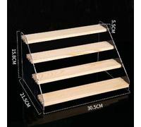 Carylozet Acrylic Storage Display Stand, 2-Tier / 3-Tier / 4-Tier / 5-Tier Transparent Detachable Organizer for Dolls, Cosmetics & Perfume - Desktop(C)