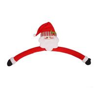 Carylozet Christmas Tree Decoration - Cloth Snowman Ornament Hugging Tree, Red and White Festive Holiday Decor for Indoor Outdoor Yard Garden Use, 19 x 18 x 3 cm,(Old man)