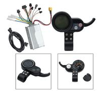 Carylozet Electric Scooter Controller for 36V/48V/52V/60V E-Scooters, Up to 1000W Brushless Motor Control with LCD Display & 6-Pin Wiring Kit(OLD LAT HEAD)