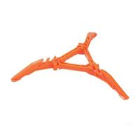 Carylozet Foldable Butane Gas Canister Stand for Camping Stove - Nylon Fuel Tank Bracket with Tripod Base, Compact 20x3cm Unfolded, 31g Lightweight Cartr(Orange)