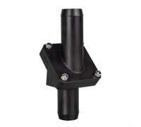 Carylozet Marine -Way Check Valve for Yachts, Boats & RVs - Straight-Through Drain Valve, Plastic Body, 12.6 cm Length, 2.5 cm Diameter, Black