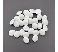 Carytalee 30PC Ivory 12.5mm Satin Fabric Cloth Covered Buttons with Shank Round Buttons for Wedding Bridal Dress DIY Sewing Clothing Dress Handmade Craft