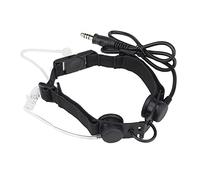 CARZE MIC Tactical Throat Microphone Air Tube Headset Tactical Walkie Talkie Accessories Compatible With U94 TCI PTT walkie talkies headsets