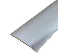 CAS 38mm Self Adhesive Euro Cover Strip Wood Vinyl Tile Door Bar Threshold Trim - Bright Silver, 2.7m