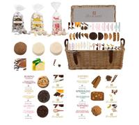 Casa 1919 | Pastry Basket 18 Packs of Assorted Biscuits Chocolate, Pistachio, Cinnamon, Dried Fruits, Cookies, Orange, Lemon | 18 Carats and Antonio Anaut, 4.5 Kili of Goodness