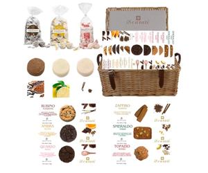 Casa 1919 | Pastry Basket 18 Packs of Assorted Biscuits Chocolate, Pistachio, Cinnamon, Dried Fruits, Cookies, Orange, Lemon | 18 Carats and Antonio Anaut, 4.5 Kili of Goodness