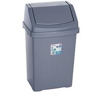 Casa 25L Swing Bin Silver
