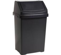 Casa 50L Swing Bin Midnight Black Casa Multicolor