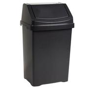 Casa 50L Swing Bin Midnight Black One Colour (One Size)