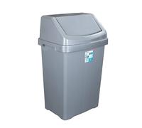 Casa 50L Swing Bin Silver Casa Multicolor