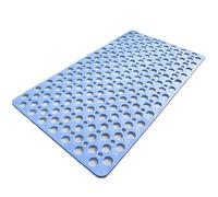 Casa and Beyond Shower Mat, Non Slip Shower Mats with Strong Suction Cups, Drain Holes, Secure Grip for Bathroom, Bathtub, and Shower Use (Blue,75 * 43cm)