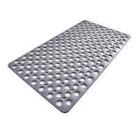 Casa and Beyond Shower Mat, Non Slip Shower Mats with Strong Suction Cups, Drain Holes, Secure Grip for Bathroom, Bathtub, and Shower Use (Gray,88 * 40cm)