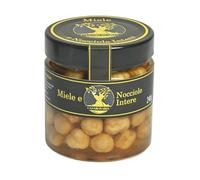 Casa Bonaria Light Spring Millefiori Honey with PGI Piedmont Hazelnuts, 240 g, Italian Artisan Honey, Natural and Filtered, Ideal for Breakfast and Gourmet Recipes