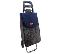 Casa&Casa Honeycomb Shopping Trolley on Wheels | 45L Huge Capacity, Elegant and Foldable Shopping Cart for Groceries | 2 Wheel| Thermal Liner | Bespoke Designs