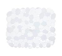 Casa & Casa Pebble PVC Sink Mat, Dish Drying Mat for Kitchen Counter, 48 x 32, Sink Drain Mats, Easy Clean Dishwasher, Kitchen Sink Mat for Glassware & Dishes, Clear