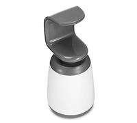 Casa & Casa Regent Soap Dispenser, Dishwashing Dispenser Pump Bottle for Kitchen & Bathroom, Compact, Non-Slip Base, Stylish Home Décor, Refillable Liquid Dispenser (White/Grey)