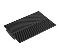 Casa & Casa Silicon Drying Mat, Dish Drying Mat for Kitchen Counter, 43 x 33, Super Absorbent Sink Drain Mats, Non-Slip, Washable Mat for Kitchen Sink, Large - Black
