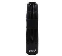 Casa & Casa Zento Stainless Steel Vacuum Insulated Heavy Duty Silicon Grip Flask in Black 1000ml