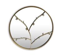 Casa Chic Berkeley Wall Mirror Metal Frame Round Ø 80 cm